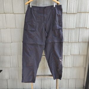 Bass Pro Redhead Convertible Hiking Camping Pants sz L/30L Gray Outdoors Adventu